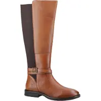 Hush puppies - "Victoria" Lange Stiefel für Damen, Leder (Hellbraun)
