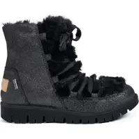 Primigi Mädchen Stiefeletten Schwarz gefüttert, Reißverschluss, Schnürung, 12,5 cm Schafthöhe