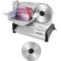 Vevor Allesschneider Fleischschneider 200 W elektrische Aufschnittmaschine mit 19 cm Klinge