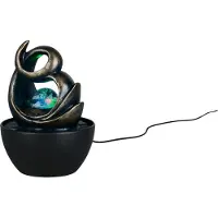 REALITY IMPORT Reality Leuchten Tischleuchte LED LUMA BHT 13x19x13 cm braun