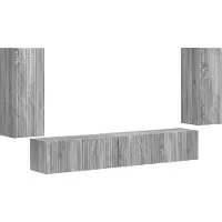 Syfax TV-Schrankset 4 pcs Graues Sonoma Holzwerkstoff
