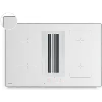 Klarstein Velaire Induktionskochfeld mit Dunstabzug 80 cm – 4 Zonen, 8400W Boost, Flexzone, Touch-Slider, Timer, Kindersicherung, Restwärmeanzeige, integrierter Abzug