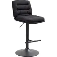 CLP Barhocker Damar Stoff schwarz - creme