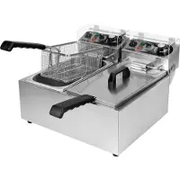 YATO Gastro Fritteuse 2x3,5L 2x2000W 425x410x290mm