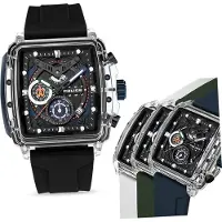 Police Herrenuhr Silikon Armband verschiedenfarbig Armbanduhr D2UPOO00524X1S