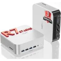 GEEKOM Mini PC A8 Max AMD Ryzen 7 8745HS 2.5G Dual LAN 1TB M.2 NVMe SSD 8x USB 8K Windows 11 Pro Netzwerk-PC
