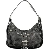 Desigual Elegante schwarze Mini-Damentasche mit verstellbarem Schultergurt