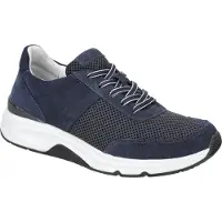 Gabor ROLLINGSOFT Damenschuhe - sportliche Schnür- Halbschuhe blau Freizeit