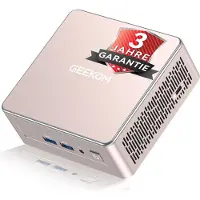 GEEKOM A5 2026 Mini PC AMD Ryzen 5 7430U, 16GB DDR4 RAM, 512GB SSD, AMD Radeon Grafik, Windows 11 Pro, Wi-Fi 6, Bluetooth 5.2, leiser Bš¹ro-PC