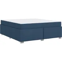 Syfax Bettrahmen mit Matratze Blau 180 x 200 cm Stoff
