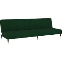 Syfax Schlafsofa 2-Sitzer Dunkelgrün Samt