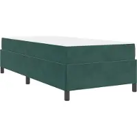 Syfax Bettrahmen mit Matratze Dunkelgrün 90 x 190 cm Stoff
