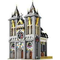 ReoBrix 66027 Mittelalterliche Kirche Klemmbaustein Gebäude 3468 Teile ab 14