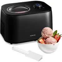 Klarstein FrostFusion Eismaschine mit Kompressor – 1L Edelstahlbehälter, 3 Modi für Eis, Slushie & Joghurt, Selbstkühlend, Touch & Drehregler, LED-Display, Timer