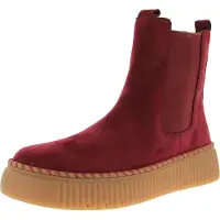 Gabor Damen Leder Chelseaboots in Rot, Größe 37,5, mit 3,5 cm Absatzhöhe