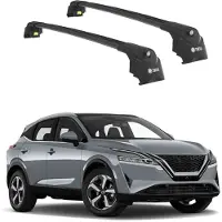 TURTLE DACHTRÄGER AIR-2 , Schwarz NISSAN QASHQAI J12 2021 2022 2023 2024 (SUV)
