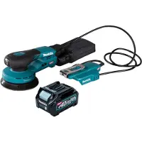 Makita BO 003 CGD1 Akku Exzenterschleifer 40 V max. 125 mm 3,0 mm Hub Brushless + 1x Akku 2,5 Ah - ohne Ladegerät