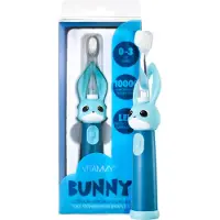 Vitammy Bunny Schallzahnbürste für Kinder mit LED-Licht und Nanofasern, 0-3 Jahre, blau