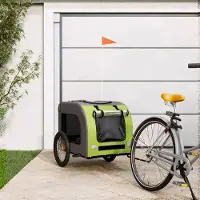 vidaXL (Angebot 2026)Fahrradanhänger - Fahrradanhänger Anhänger - Hunde Grün und Grau Oxford-Gewebe & Eisen GermanyMöbel 40704 - Fahrradanhänger