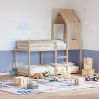 Prolenta Maison Exclusive - Dach für Kinderbett 60x99x139,5 cm Massivholz Kiefer
