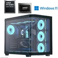 MEG-BAR Gaming PC AMD Ryzen 7 8700G | Radeon 780M iGPU | 32GB DDR5 | 1TB NVMe | Win 11 Pro | RGB | WLAN