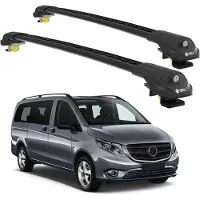TURTLE DACHTRÄGER AIR-1 MERCEDES-BENZ VITO W447 2015 - 2024 , Schwarz