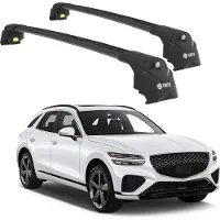 TURTLE DACHTRÄGER AIR-2 , Schwarz GENESIS GV70 JK1 2022 2023 2024 (SUV)