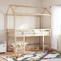 Prolenta Maison Exclusive - Dach für Kinderbett 217x95,5x159 cm Massivholz Kiefer