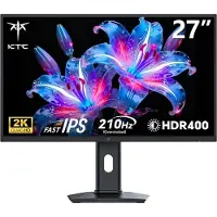 StarTech.com Gaming-Monitor - H27T7P-2 - QHD 2560×1440 68,6 cm - 210Hz - 1 ms GtG - Fast IPS - FreeSync/G-Sync - HDR400 - Schwarz