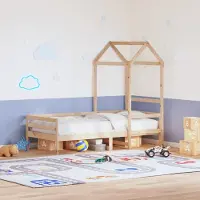 Prolenta Maison Exclusive - Dach für Kinderbett 98x70x176,5 cm Massivholz Kiefer