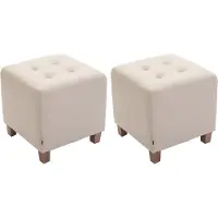CLP 2er Set Sitzhocker Pharao, Farbe:creme