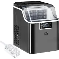 HOMCOM Eiswürfelmaschine 20kg/24h 2,3L Eiswürfelbereiter mit 3,2 L Wassetank