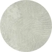 vidaXL Bereichsteppiche Rund PALMERAS Grün Ø 200 CM Polyester