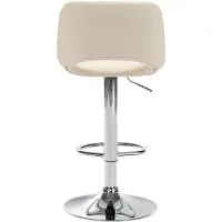 CLP Barhocker Camden Kunstleder chrom - creme