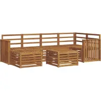 Syfax Ecksofa Set 7 pcs Natur Massivholz Akazie