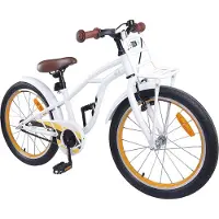 vidaXL Kinderfahrrad 22 Zoll für 7-12 Jahre alt Weiß
