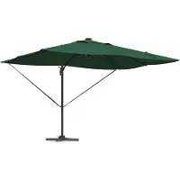 Syfax Sonnenschirm Grün 352 x 251 x 265 cm Polyester und Aluminium