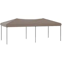 Syfax Partyzelt Faltbar Taupe 3x6 m