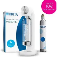 Brita Soda Maker, SodaONE Weiß, Inkl. 1L Flasche, Inkl. CO2 Zylinder