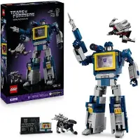 LEGO Icons Transformers: Soundwave, Bauset für Erwachsene, Modellbausatz, mit Ravage und Laserbeak