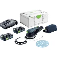 Festool ETSC 2 150-Basic Akku Exzenterschleifer 18 V 150 mm Brushless + 2x Akku 3,0 Ah + Ladegerät + Systainer