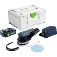Festool ETSC 2 125-Basic Akku Exzenterschleifer 18 V 125 mm Brushless + 1x Akku 3,0 Ah + Systainer - ohne Ladegerät