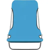 vidaXL "Klappbare Sonnenliegen HOMMIE - Gartenliege - Gartenmöbel - 2 Stk. Stahl und Stoff Blau - 55x182x24 cm NeuMöbel 2995182