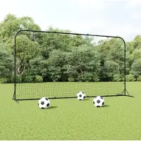 vidaXL BEI CLORIS Fußball-Rebounder Schwarz 366x90x183 cm HDPE - Sonstiges Fußballzubehör Neu8989947 1parcel