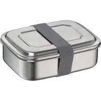 Thermos TC Sandwich Box stone grey 1,0 l – Edelstahl Brotdose plastikfrei, BPA-frei, robust & leicht, ideal für Schule, Arbeit & unterwegs