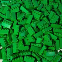 LEGO 2x4 Dachsteine Dach Grün für Dach - 3037 NEU! Menge 50x