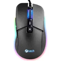 C-TECH Dawn schwarz / Optische Gaming-Maus / Hintergrundbeleuchtung / 6400DPI / 7 Tasten / USB