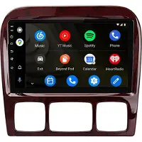 AWESAFE Android Autoradio 9 Zoll 64GB für Mercedes S-Klasse W220 (1998–2005) mit CarPlay & Android Auto Navigation & Bluetooth