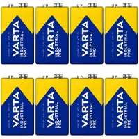 Varta 8x Batterie R9V R-9 6LR61 9V R-9 Alkaline Industrial Pro
