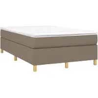 Syfax Boxspringbett mit Matratze Taupe 120x190 cm Stoff